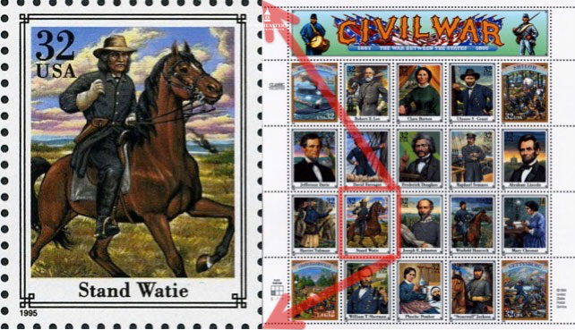 Block of Civil War Stamps-