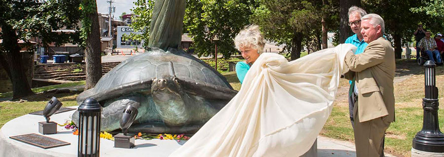 monument to foregiveness unveiling ceremony