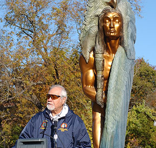 monument to foregiveness unveiling ceremony