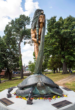 monument to foregiveness unveiling ceremony