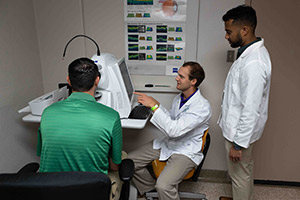Dr. Bibin Cherian, an optometry resident Dr. Bibin Cherian, an optometry resident