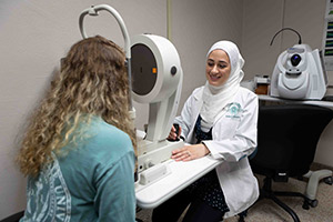 Dr. Heba Hammami, an optometry resident Dr. Heba Hammami, an optometry resident