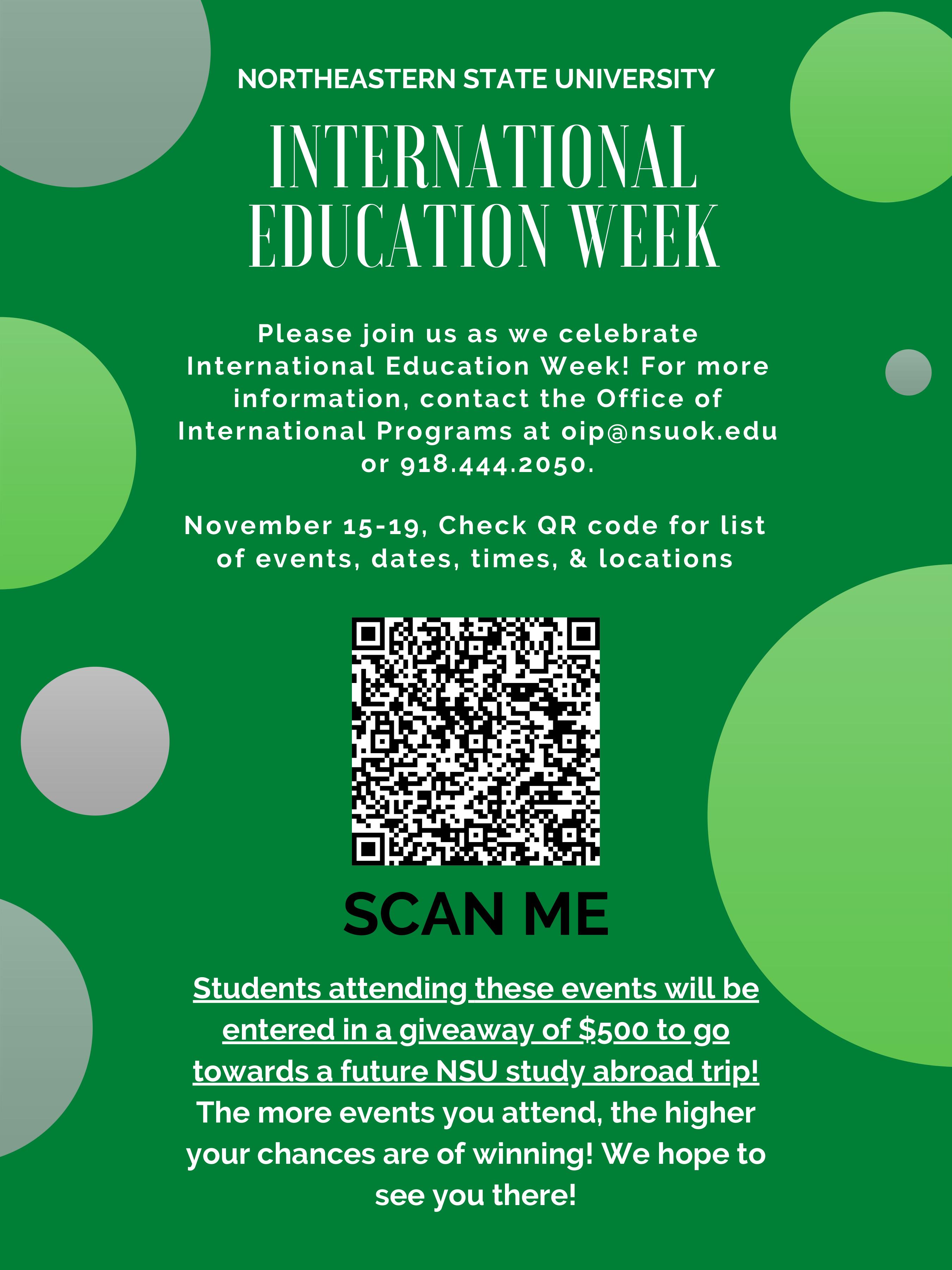 International Education Week - NSU Tahlequah