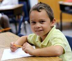 elementary student learning math at nsu