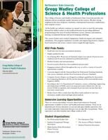Gregg Wadley College of Science & Health Professions (pdf)